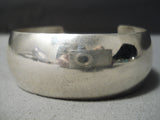 Exceptional Vintage Navajo Sterling Silver Bracelet Old Native American-Nativo Arts