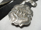 Important Martha Cayatineto Sterling Silver Vintage Native American Navajo Concho Belt-Nativo Arts