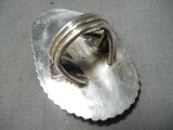 Important Huge Men's Navajo Sterling Silver Native American Ring-Nativo Arts