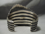 One Of The Bets Native American Navajo Lapis Sterling Silver Bracelet-Nativo Arts