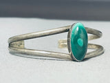 Marvelous Vintage Native American Navajo Malachite Sterling Silver Bracelet-Nativo Arts