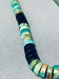 Native American Rare Vintage Santo Domingo Royston Turquoise Jet Necklace-Nativo Arts