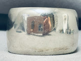 Enormous Vintage Native American Navajo Smooth Sterling Silver Bracelet-Nativo Arts