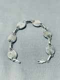 One Of A Kind Vintage Native American Navajo 6 Morenci Turquoise Sterling Silver Bracelet-Nativo Arts