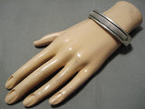 Important Vintage Native American Navajo Bruce Morgan Sterling Silver Bracelet-Nativo Arts