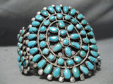 Newsworthy Vintage Native American Navajo Turquoise Sterling Silver Bracelet Old-Nativo Arts