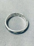 Astounding Vintage Native American Navajo Turquoise & Lapis Sterling Silver Ring-Nativo Arts