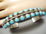 Important Heavy Vintage Native American Navajo Ben Begaye Turquoise Sterling Silver Bracelet-Nativo Arts