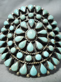 Heavy Vintage Native American Navajo Royston Turquoise Sterling Silver Bracelet-Nativo Arts
