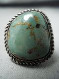 Exquisite Vintage Native American Navajo Royston Turquoise Sterling Silver Ring-Nativo Arts