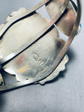 Brownbear Vintage Native American Navajo Turquoise Sterling Silver Bracelet-Nativo Arts