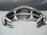 Tremendous Vintage Navajo Sterling Silver Bracelet Native American Old-Nativo Arts