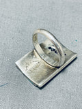 One Of The Most Unique Vintage Native American Zuni Turquoise Sterling Silver Ring-Nativo Arts