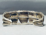 Impressive Vintage Native American Navajo Turquoise Sterling Silver Bracelet-Nativo Arts
