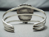 Gorgeous Vintage Native American Navajo Blue Diamond Turquoise Sterling Silver Bracelet-Nativo Arts