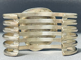 Striking Vintage Native American Navajo Royston Turquoise Sterling Silver Bracelet-Nativo Arts