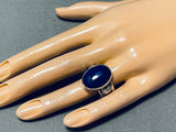 Stunning Ben Begaye (d.) Native American Navajo Lapis Sterling Silver Ring-Nativo Arts