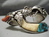 One Of Best Vintage Native American Navajo Daniel Benally Turquoise Sterling Silver Bracelet-Nativo Arts