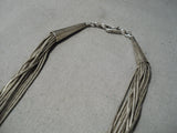 Unforgettable Vintage Native American Navajo Royston Turquoise Sterling Silver Necklace-Nativo Arts