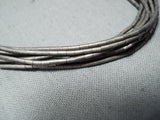 Exceptional Vintage Native American Navajo Sterling Silver And Jet Necklace-Nativo Arts