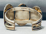 Important Doug Harrison Vintage Native American Navajo Green Turquoise Sterling Silver Bracelet-Nativo Arts
