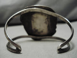 Incredible Vintage Native American Navajo Aqua Turquoise Sterling Silver Bracelet Old-Nativo Arts