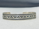 Important Award Winner Vintage Native American Navajo Sterling Silver Bracelet-Nativo Arts