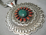 Unforgettable Vintage Native American Navajo Royston Turquoise Sterling Silver Necklace-Nativo Arts