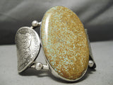 Huge Coin Native American #8 Turquoise Sterling Silver Bracelet Cuff-Nativo Arts