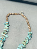Native American 307 Grams Vintage Navajo Turquoise Nugget Heishi Necklace Old-Nativo Arts