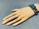 Best Vintage Native American Navajo Labradorite Sterling Silver Thorn Bracelet-Nativo Arts