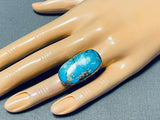 The Best Vintage Native American Navajo Jimmie King Jr Turquoise Sterling Silver Ring-Nativo Arts