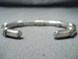 Extraordinary Navajo Native American Sterling Silver Bracelet-Nativo Arts