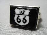 Nostalgic Route 66 Vintage Navajo Sterling Silver Native American Ring-Nativo Arts