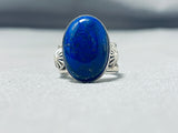 Native American Important Vintage Ben Begaye (d) Lapis Sterling Silver Ring-Nativo Arts
