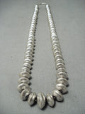 Hand Forged Sterling Silver Vintage Native American Navajo Necklace-Nativo Arts