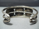 Quality Vintage Native American Navajo Royston Turquoise Sterling Silver Bracelet Old-Nativo Arts