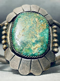 One Of The Best Vintage Native American Navajo Leadville Turquoise Sterling Silver Bracelet-Nativo Arts