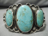 Museum Vintage Native American Navajo Royston Turquoise Sterling Silver Bracelet Old-Nativo Arts