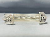 Sensational Vintage Native American Navajo Sterling Silver Bracelet-Nativo Arts