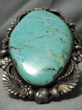 One Of Best Craziest Vintage Native American Navajo Royston Turquoise Sterling Silver Bracelet-Nativo Arts