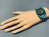 Museum Vintage Native American Navajo Royston Turquoise Sterling Silver Bracelet Cuff-Nativo Arts