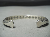 Important Sunny Reeves Vintage Native American Navajo Sterling Silver Bracelet-Nativo Arts