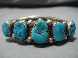 Incredible Vintage Navajo Turquoise Sterling Silver Native American Bracelet-Nativo Arts