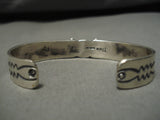 Important Jeanette Dale Navajo Sterling Silver Native American Coral Bracelet-Nativo Arts