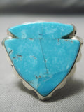 Amazing Vintage Turquoise Arrowhead Sterling Silver Native American Ring-Nativo Arts