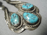 Quality Vintage Native American Navajo Turquoise Sterling Silver Hair Barrette Clip Old-Nativo Arts