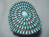 Authentic Best Vintage Native American Navajo Larry Begay Turquoise Sterling Silver Bracelet-Nativo Arts
