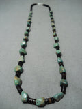 Fantastic Santo Domingo Royston Turquoise Heishi Necklace Native American-Nativo Arts