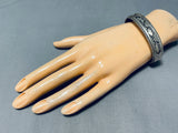Advanced Silver Work Vintage Native American Navajo Sterling Silver Bracelet-Nativo Arts